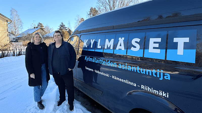 Kylmäset Oy:n yrittäjäsisarukset Ilona ja Niilo Mäkinen